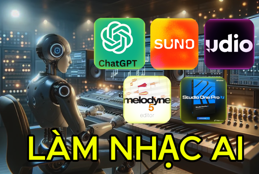 BỘ VIDEO HỌC LÀM NHẠC BẰNG AI TỪ A-Z– TỪ Ý TƯỞNG ĐẾN BÀI HÁT TRIỆU VIEWS 1 khóa học làm nhạc bằng ai